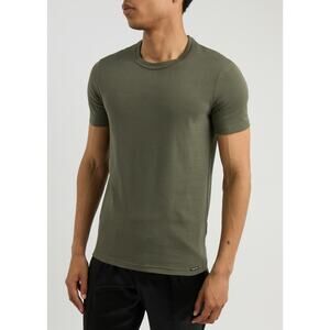 Tom Ford Stretch Jersey T-Shirt Green Size Medium